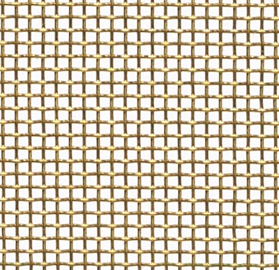 Decorative Wire Mesh - 812, Finish Burnished Brass, Width - Overall  Dimensions 36 in, Projection - Overall Dimensions 48 in - HANDYCT